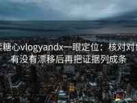 读糖心vlogyandx一眼定位：核对对象有没有漂移后再把证据列成条