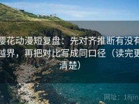 樱花动漫短复盘：先对齐推断有没有越界，再把对比写成同口径（读完更清楚）